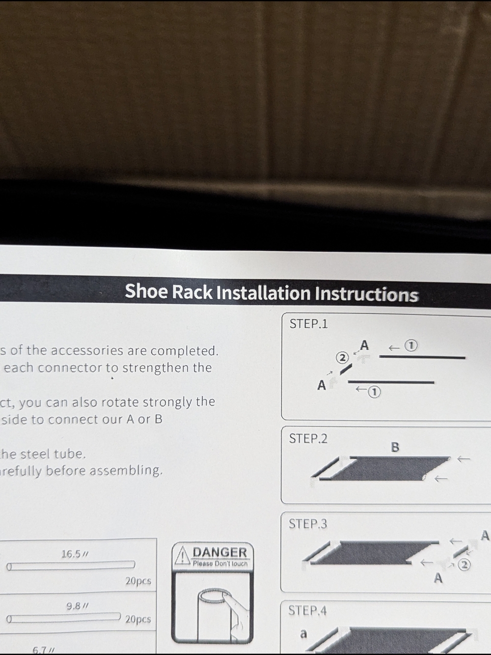 Modular 8-Tier Black Storage Shelf Rack - Picture 3 of 4